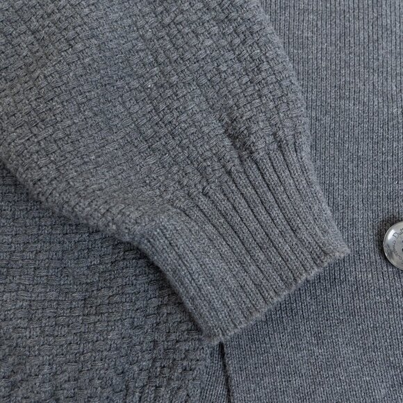 Massimo Dutti Gray Double Breasted Shawl Collar Cardigan Small/ Medium - Picture 8 of 12